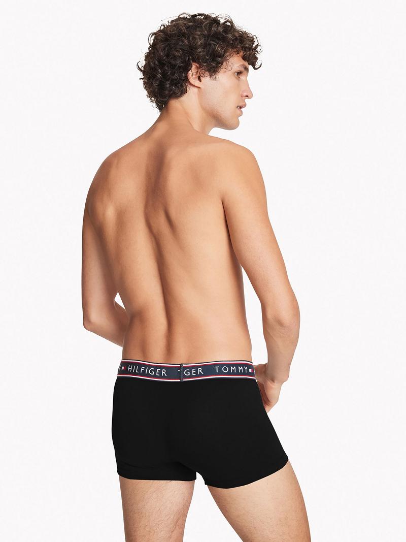 Férfi Tommy Hilfiger Pamut stretch trunk 3pk Trunks Fehér | HU 1292XYU